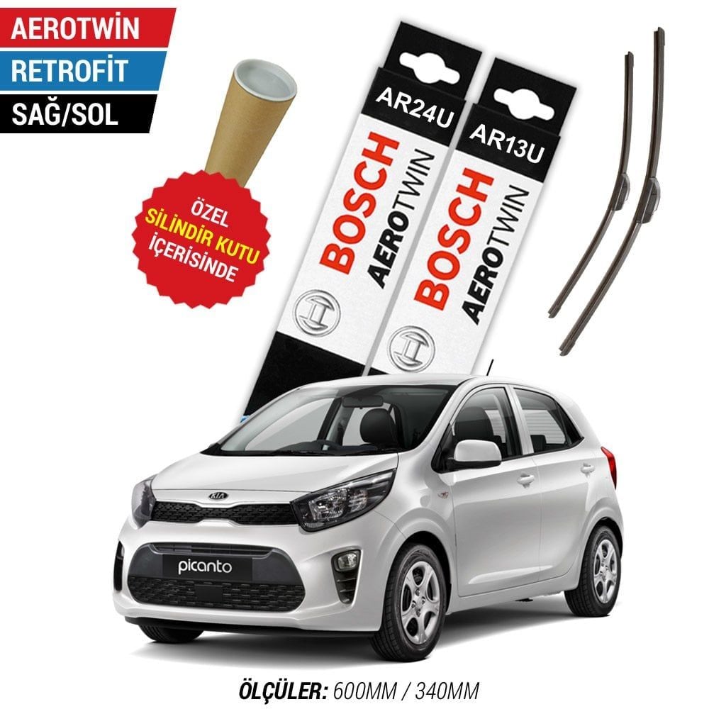 Kia Picanto Silecek Takımı (2017-2025) Bosch Aerotwin