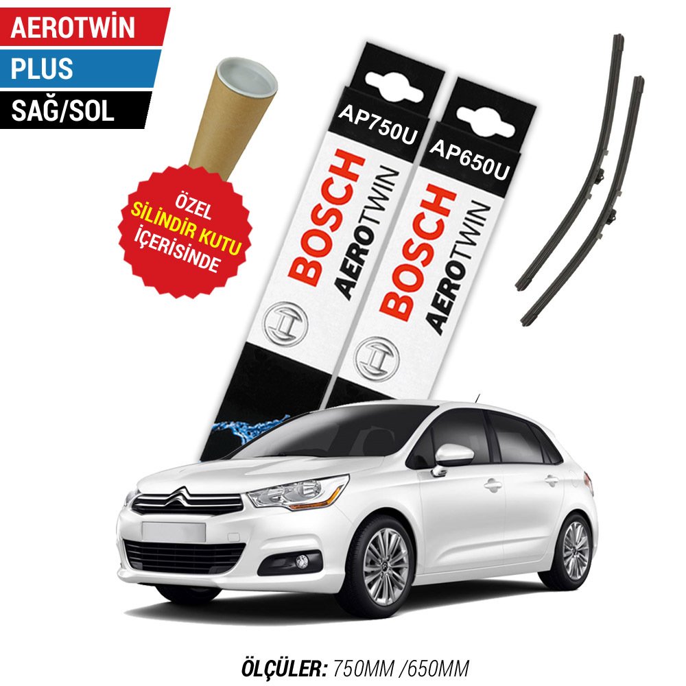 Citroen C4 Silecek Takımı (2012-2017) Bosch Aerotwin Plus