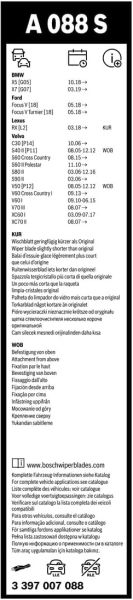 Bosch Aerotwin Silecek A088S (650/500) 3397007088
