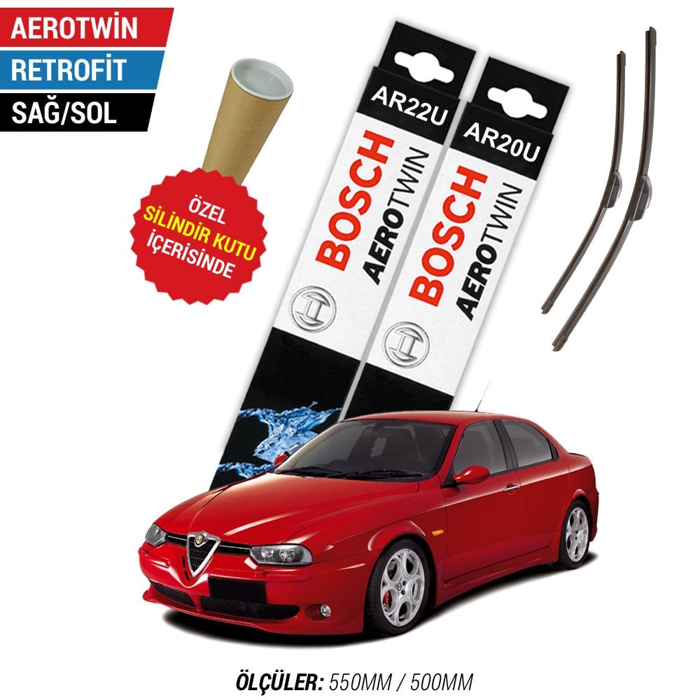 Alfa Romeo 156 Silecek (1997-2007) Bosch Aerotwin Retrofit