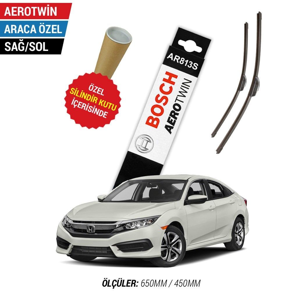 Honda Civic Silecek (2017-2021 FC5) Bosch Aerotwin AR813S