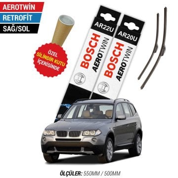 BMW X3 Silecek Takımı (2003-2010 E83) Bosch Aerotwin Retrofit