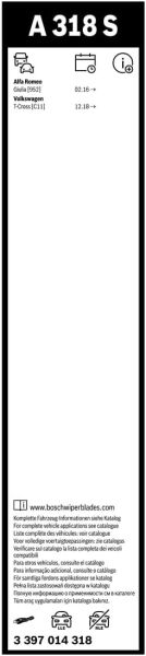 Vw T-Cross Silecek (2022-2025) Bosch Aerotwin A318S