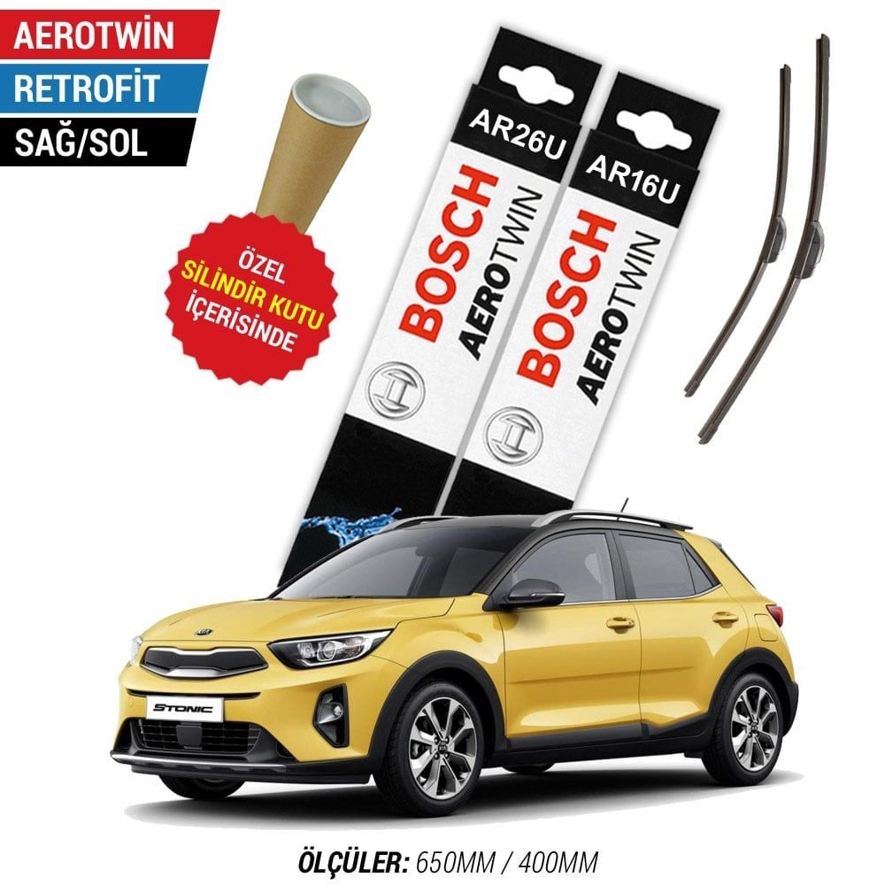 Kia Stonic Silecek Takımı (2018-2024) Bosch Aerotwin