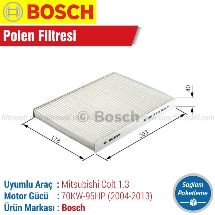 Mitsubishi Colt 1.3 Bosch Polen Filtresi (2004-2013)