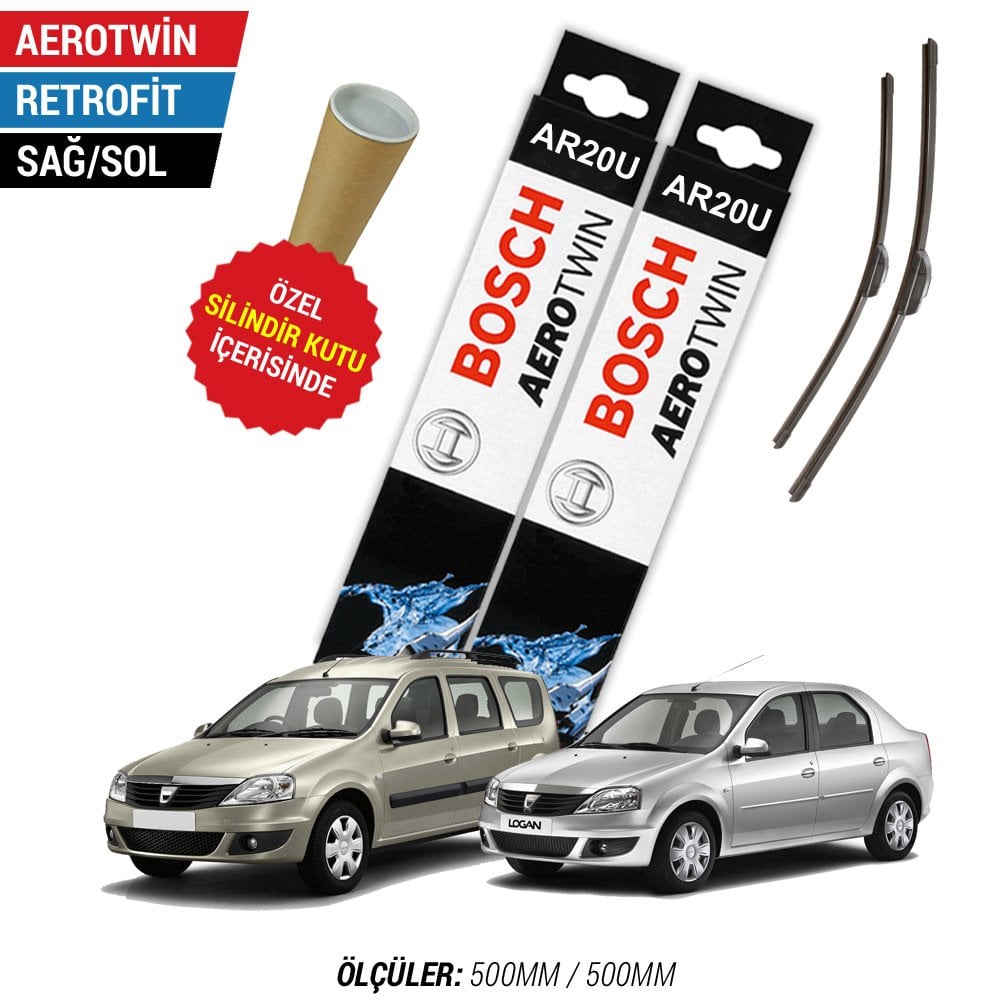 Dacia Logan Silecek Takımı (2004-2013) Bosch Aerotwin