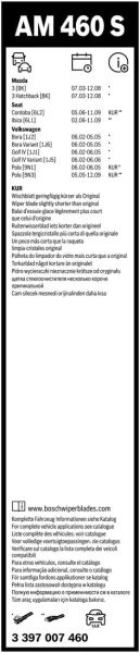 Bosch Aerotwin Silecek AM460S (530/450) 3397007460