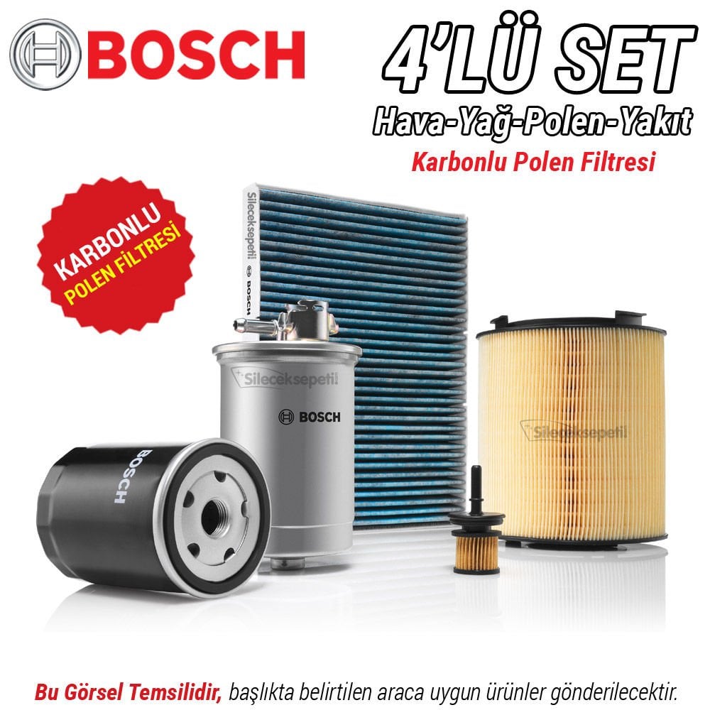 VW Bora 1.6 Bosch Filtre Bakım Seti (1998-2005) BCB