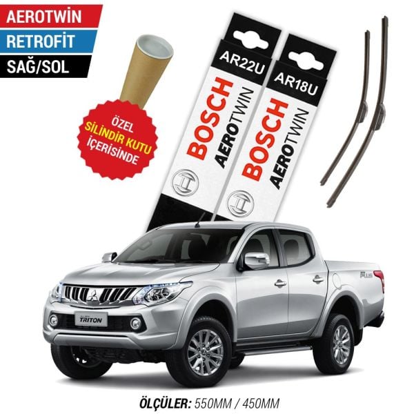 Mitsubishi L200 Silecek Takımı (2015-2018) Bosch Aerotwin