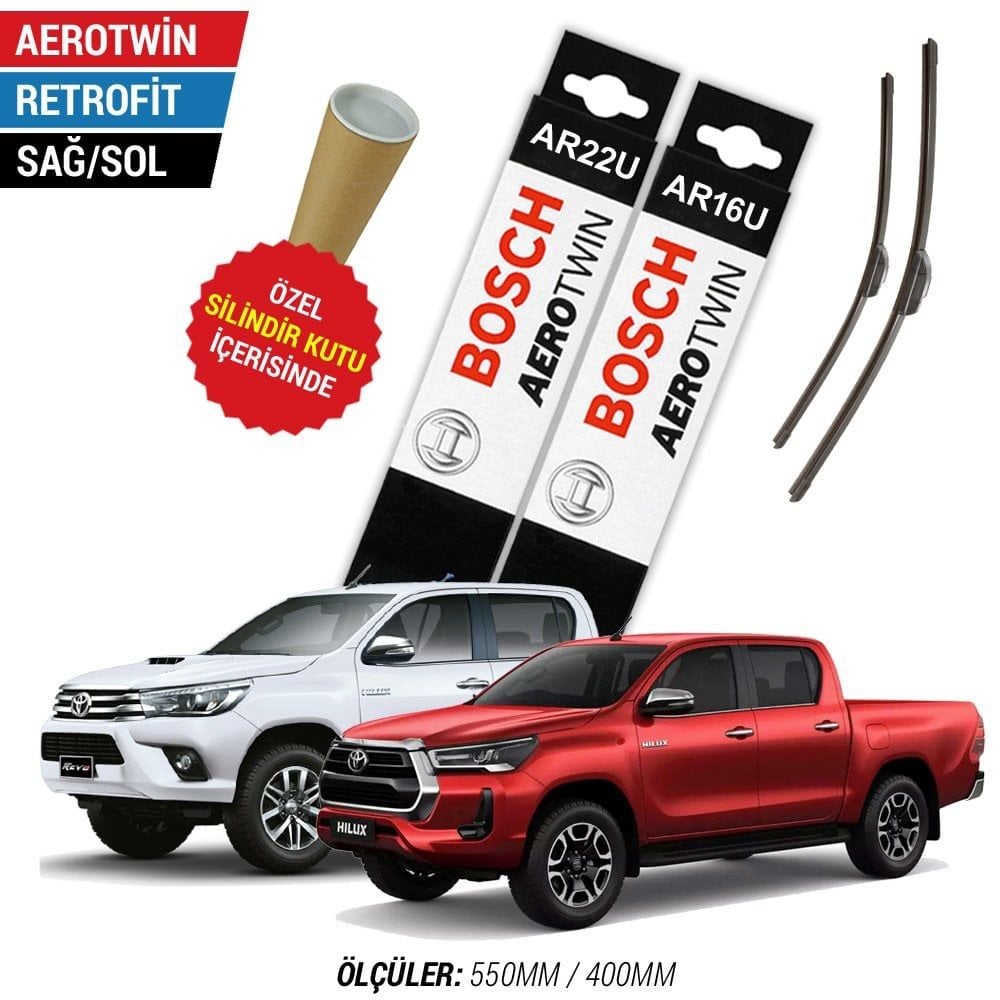 Toyota Hilux Silecek (2016-2025) Bosch Aerotwin Retrofit
