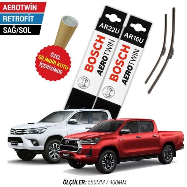 Toyota Hilux Silecek Takımı (2016-2025) Bosch Aerotwin