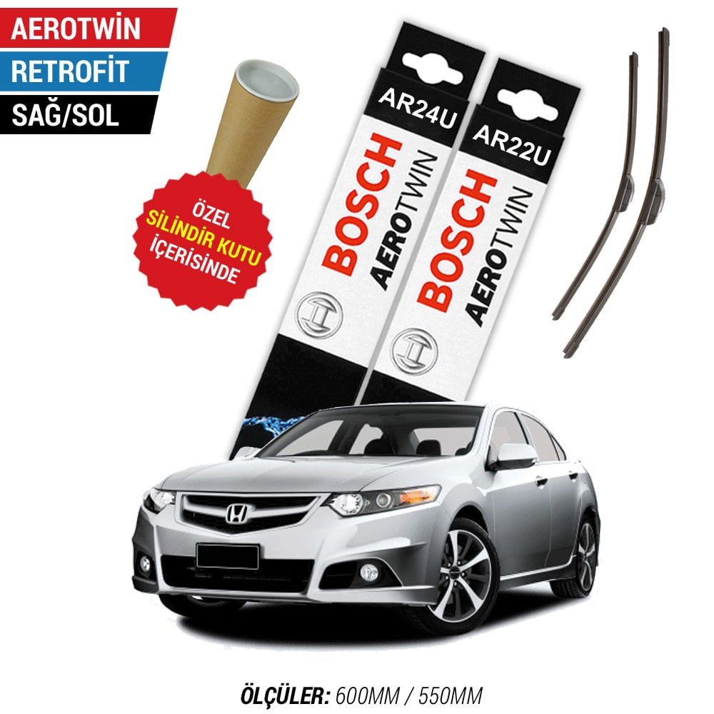 Honda Accord Silecek Takımı (2008-2016) Bosch Aerotwin