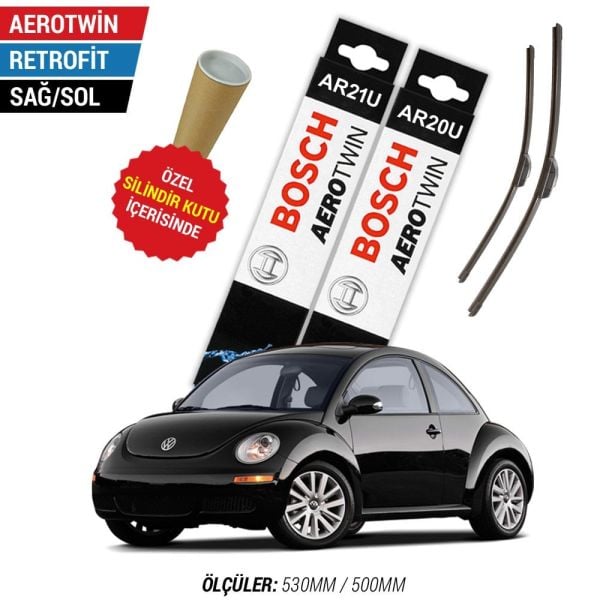 Volkswagen Beetle Silecek Takımı (2005-2010) Bosch Aerotwin