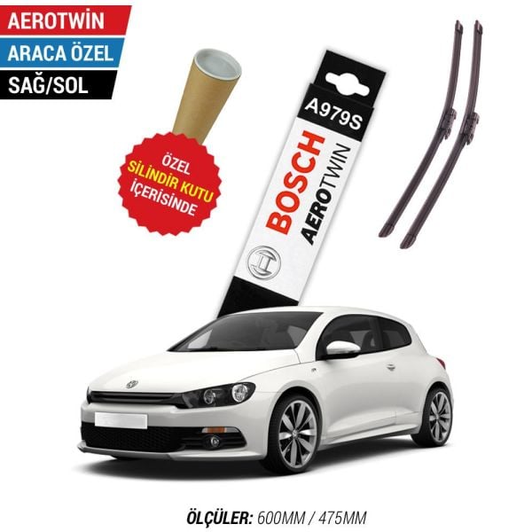 VW Scirocco Silecek Seti (2008-2017) Bosch Aerotwin A979S