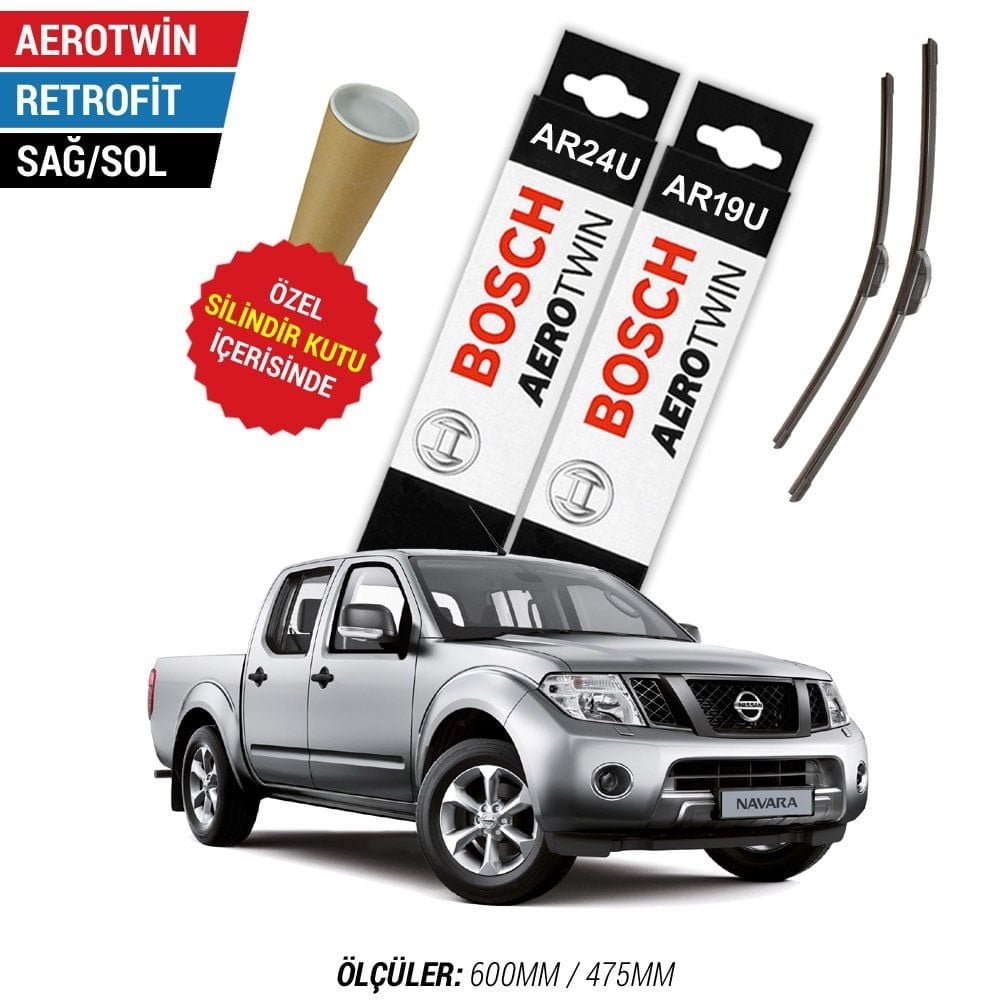 Nissan Navara Silecek Takımı (2005-2013) Bosch Aerotwin