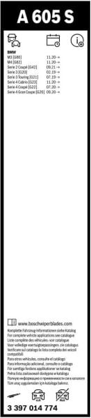 Bmw i4 Silecek (2022-2025) Bosch Aerotwin A605S