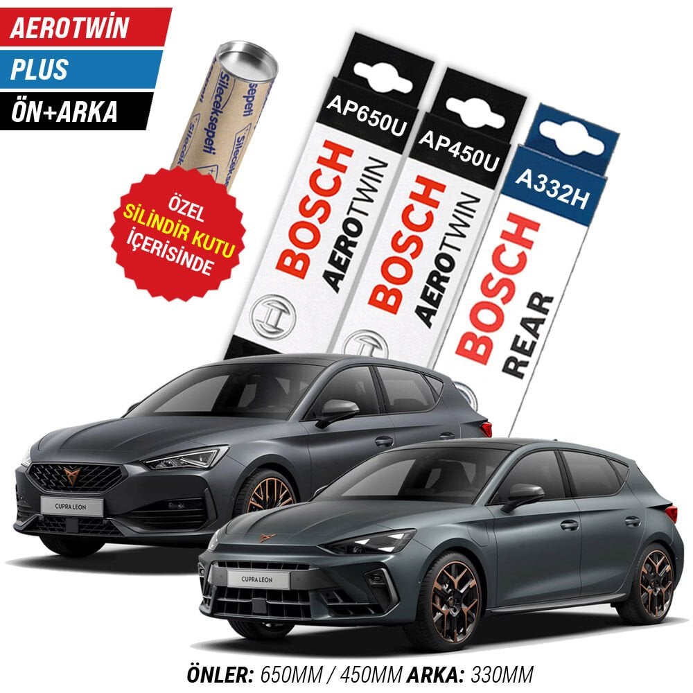 Cupra Leon Ön Arka Silecek (2023-2025) Bosch Aerotwin Plus