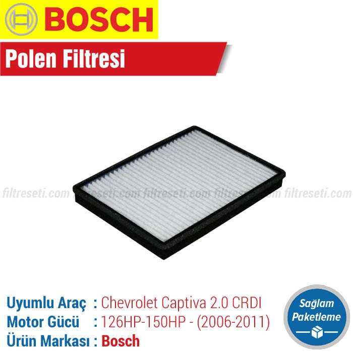 Chevrolet Captiva 2.0 CRDI Bosch Polen Filtresi (2006-2011)