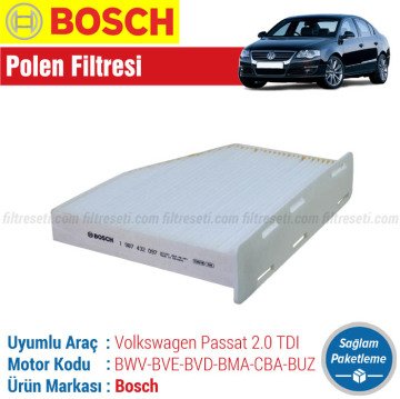 VW Passat 2.0 TDI Bosch Polen Filtresi (2005-2011)
