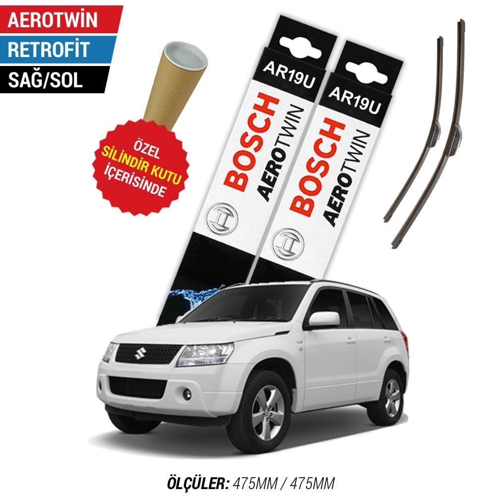 Suzuki Grand Vitara Silecek Takımı (2005-2012) Bosch Aerotwin