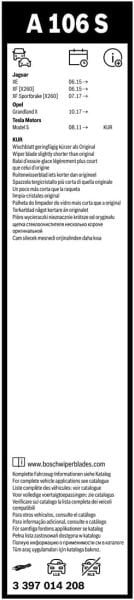 Bosch Aerotwin Silecek A106S (700/425) 3397014208