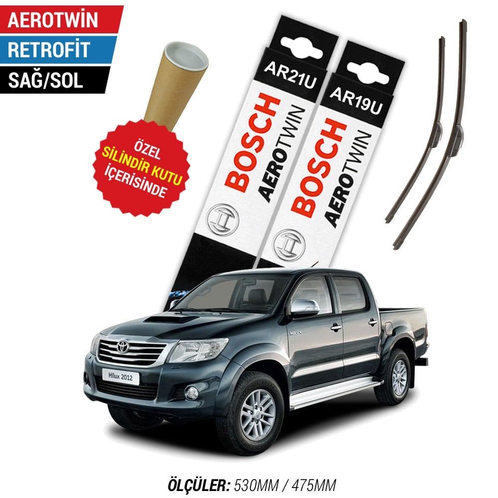 hi. ページ silicoco Toyota Hilux Silecek (2005-2015) Bosch Aerotwin Retrofit