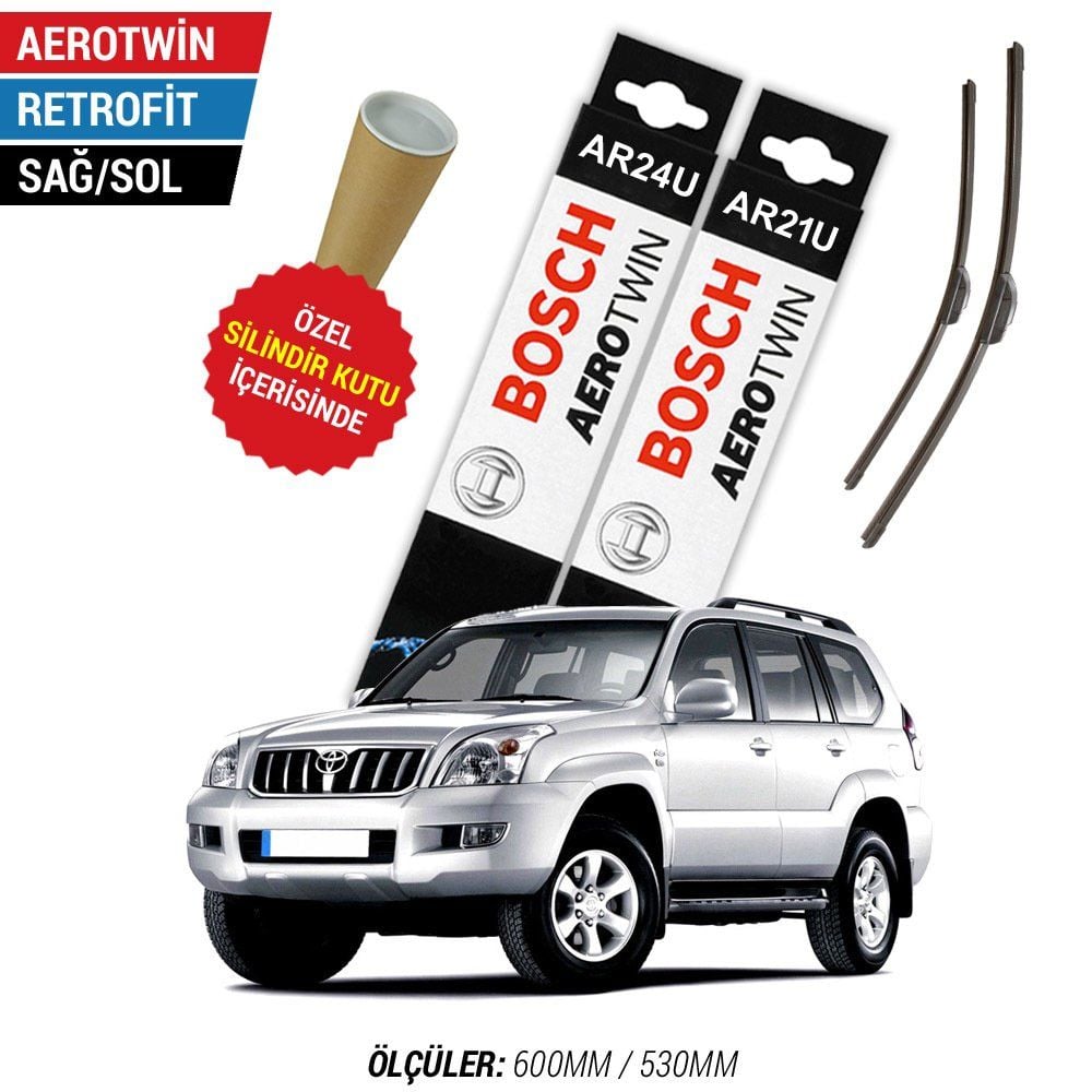 Toyota Land Cruiser Silecek Takımı (2007-2009) Bosch Aerotwin