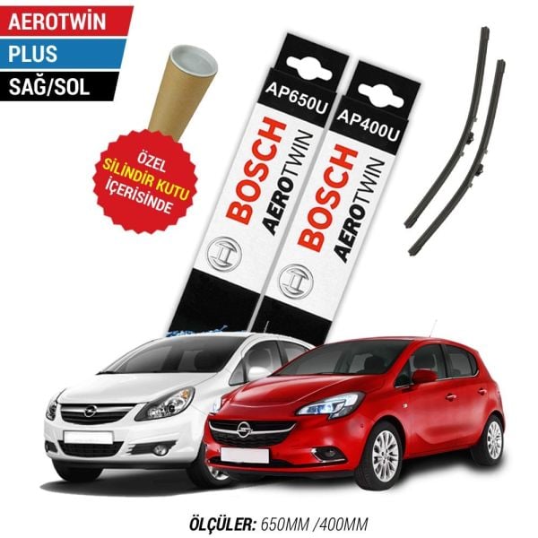 Opel Corsa D/E Silecek Takımı (2006-2019) Bosch Aerotwin Plus