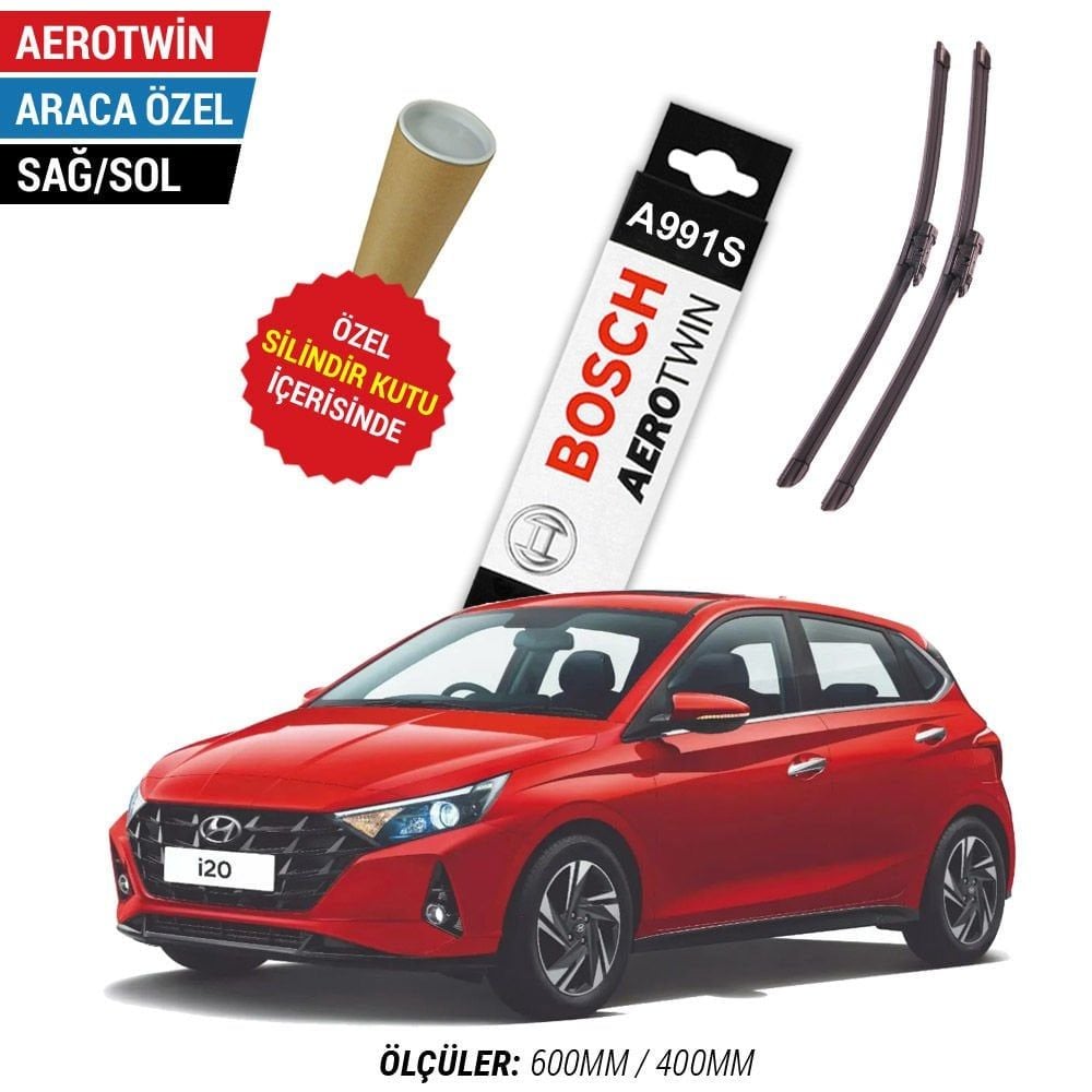 Hyundai i20 Silecek (2021-2024) Bosch Aerotwin A991S