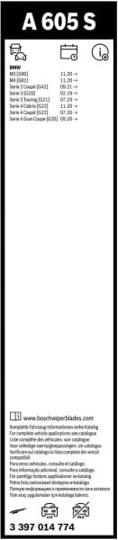 Bmw 4 Silecek (2020-2025 G22/G23/G26) Bosch Aerotwin A605S