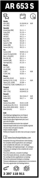Bosch Aerotwin Silecek AR653S (650/400) 3397118911