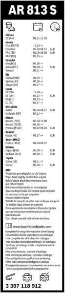 Bosch Aerotwin Silecek AR813S (650/450) 3397118912