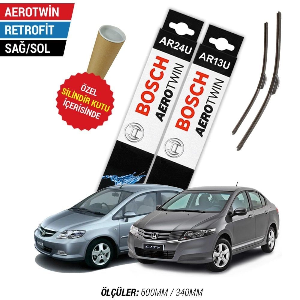 Honda City Silecek Takımı (2006-2011) Bosch Aerotwin