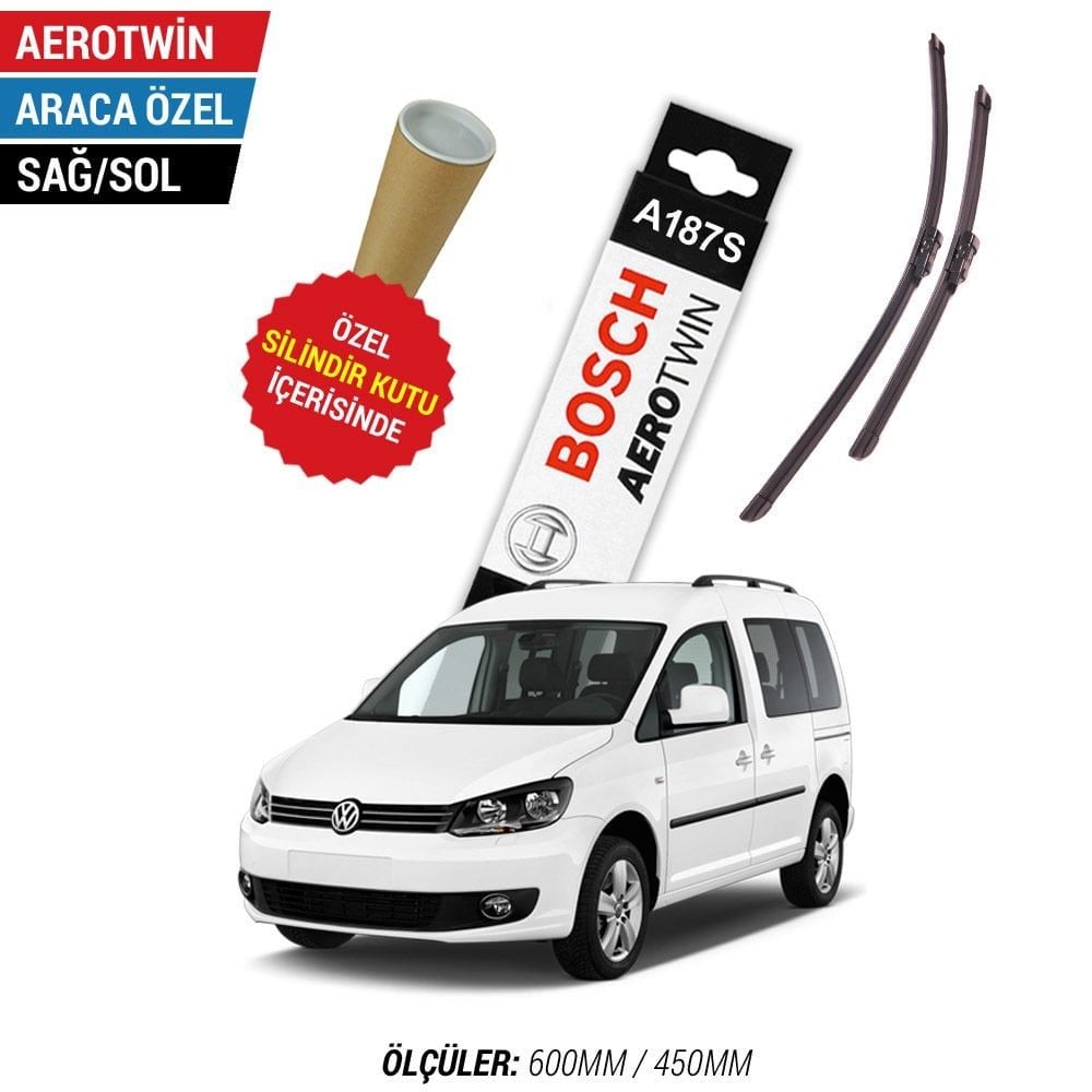 VW Caddy Silecek Takımı (2007-2017) Bosch Aerotwin A187S
