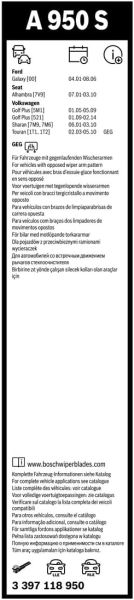 Bosch Aerotwin Silecek A950S (700/700) 3397118950