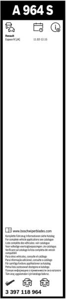 Bosch Aerotwin Silecek A964S (750/680) 3397118964