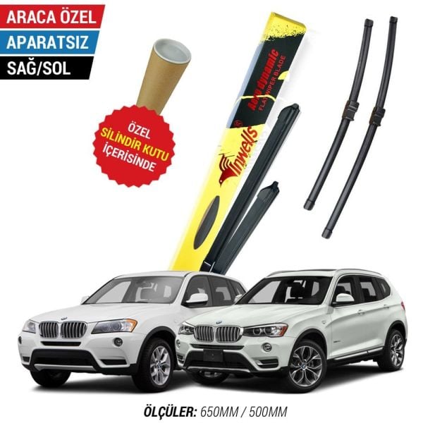 BMW X3 İnwells Muz Silecek Takımı (2011-2017 F25)