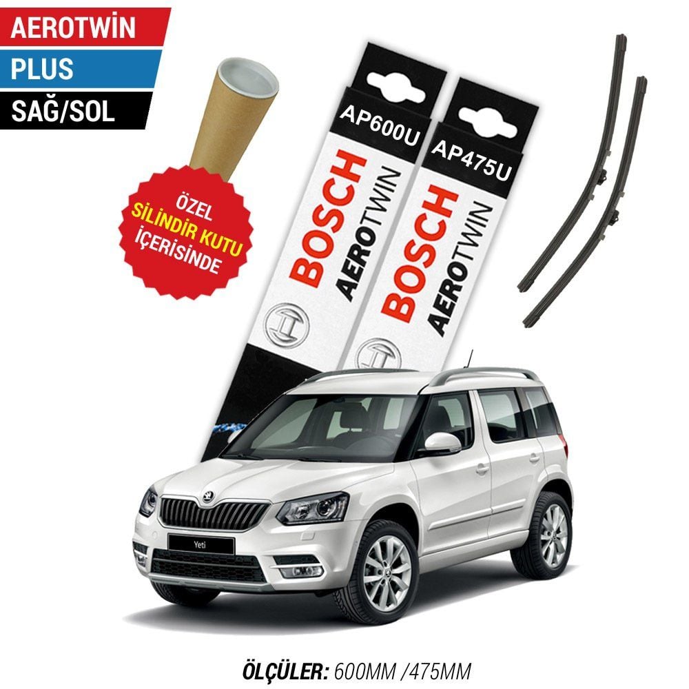 Skoda Yeti Silecek Takımı (2009-2016) Bosch Aerotwin Plus