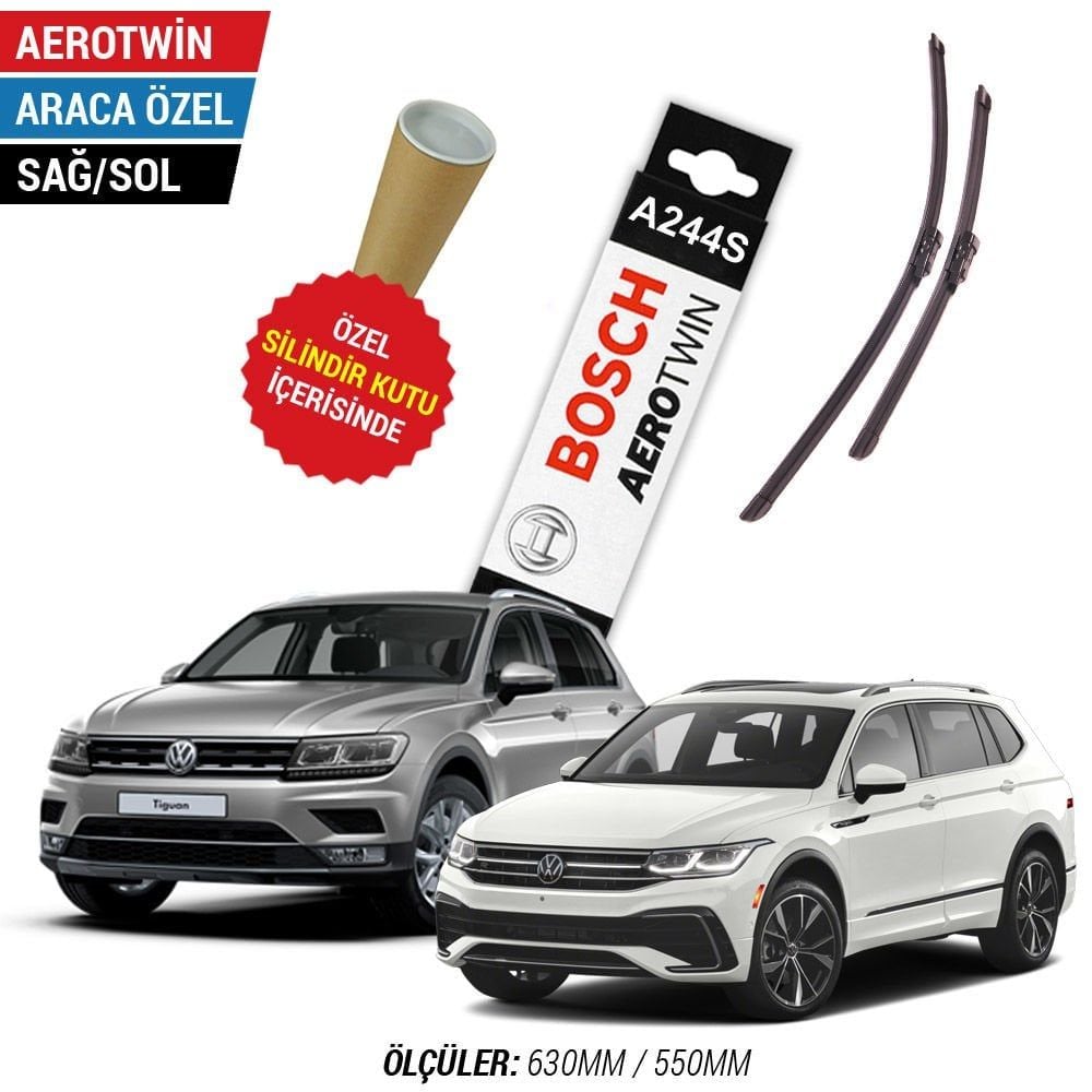 VW Tiguan Silecek Takımı (2016-2023) Bosch Aerotwin A244S