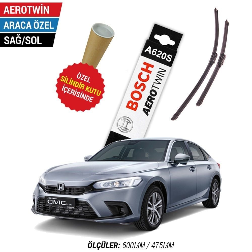 Honda Civic Silecek (2022-2025 FE) Bosch Aerotwin A620S