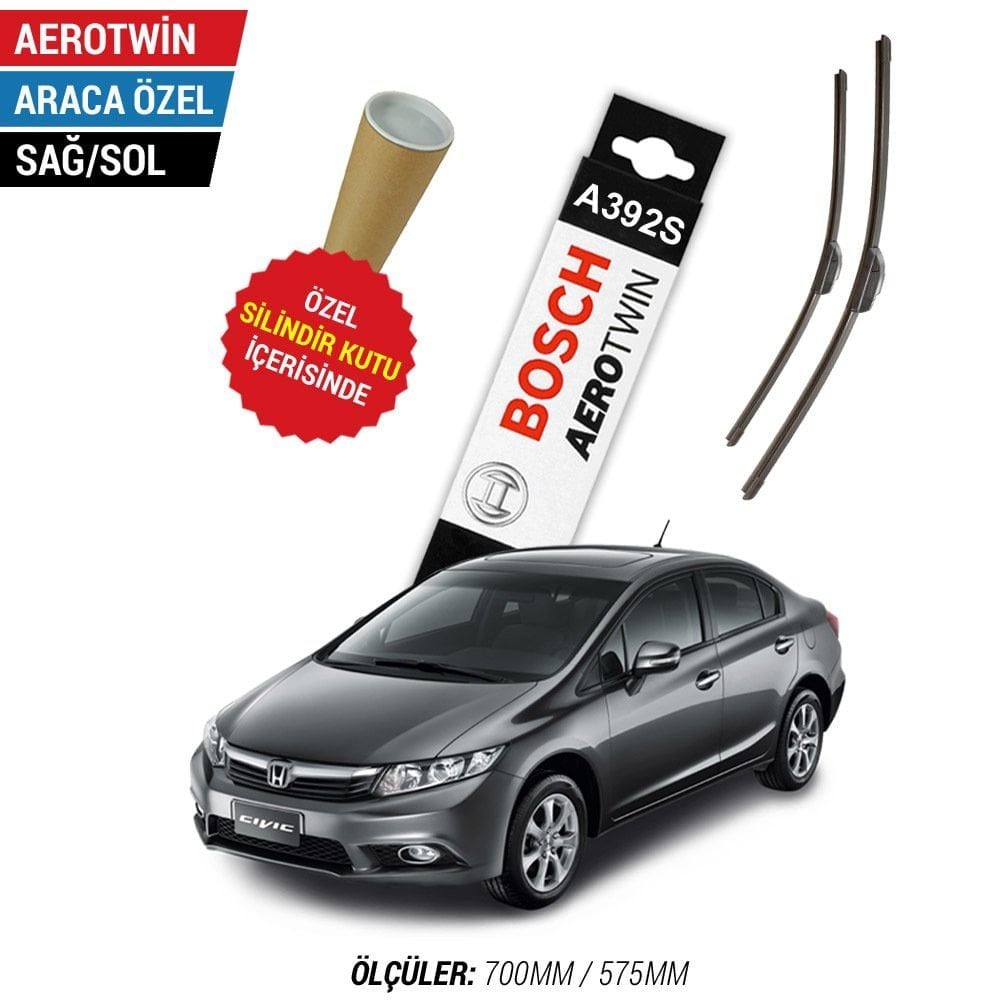 Honda Civic Silecek (2012-2015 FB7) Bosch Aerotwin A392S