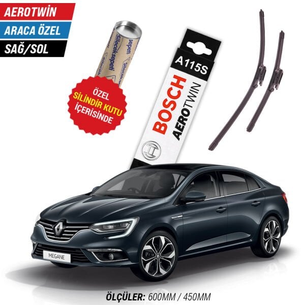 Renault Megane 4 Silecek (2016-2026) Bosch Aerotwin A115S