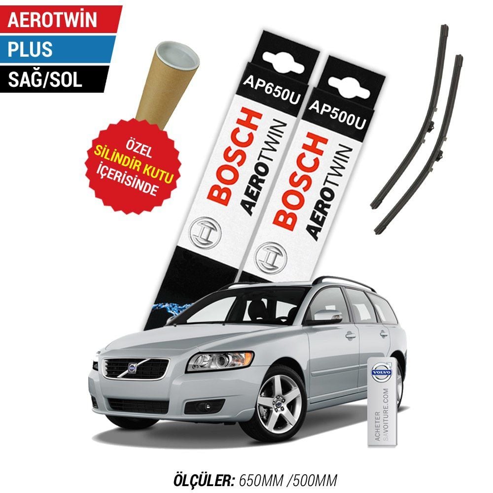 Volvo V50 Silecek Takımı (2006-2012) Bosch Aerotwin Plus