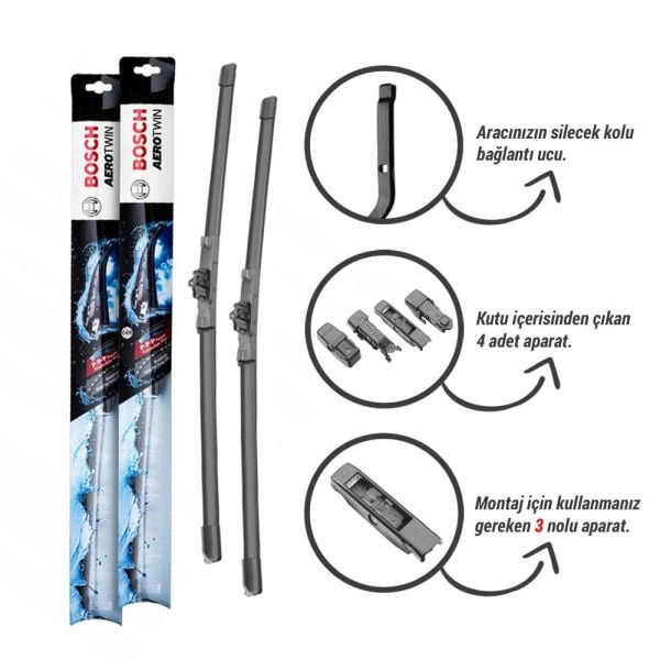 Citroen DS3 Silecek (2010-2014) Bosch Aerotwin Plus