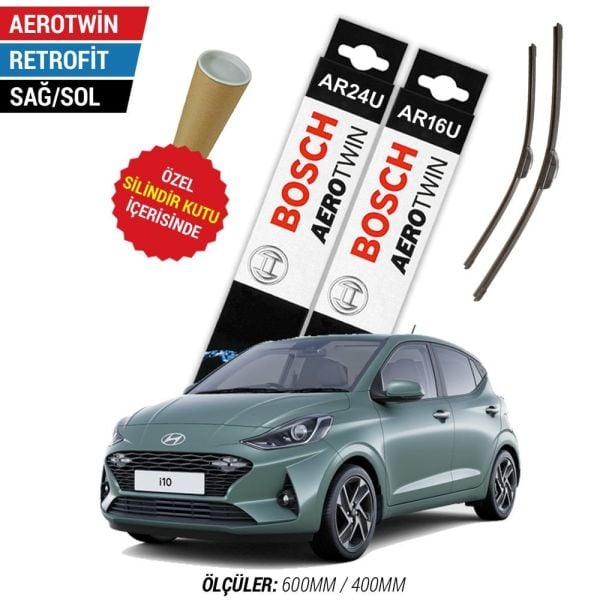 Hyundai i10 Silecek (2020-2024) Bosch Aerotwin Retrofit