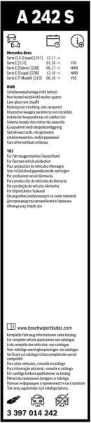 Bosch Aerotwin Silecek A242S (600/550) 3397014242
