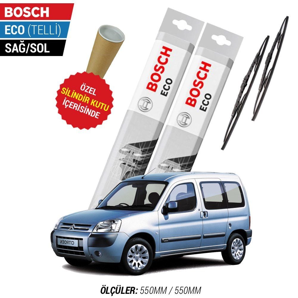Citroen Berlingo Silecek Takımı (2002-2007) Bosch Eco