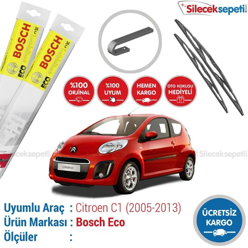 Citroen C1 Silecek Takımı (2005-2013) Bosch Eco