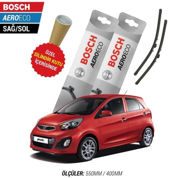 Kia Picanto Silecek Seti (2011-2016) Bosch Aeroeco