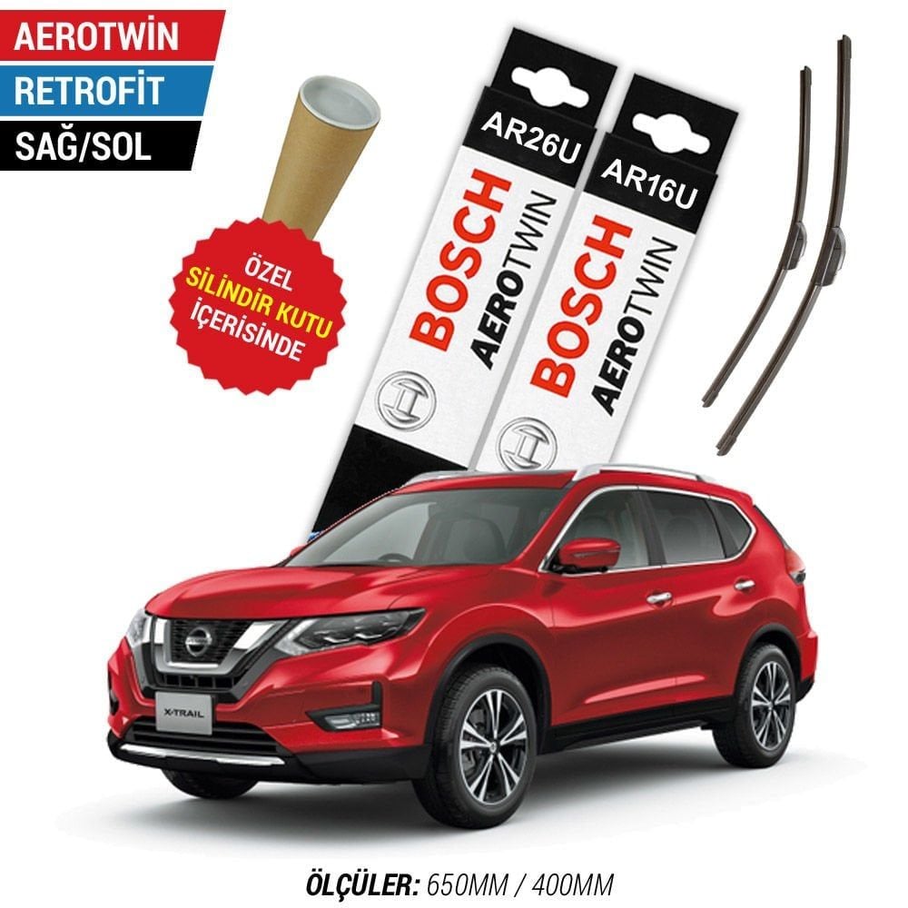 Nissan X-Trail Silecek (2015-2021) Bosch Aerotwin Retrofit